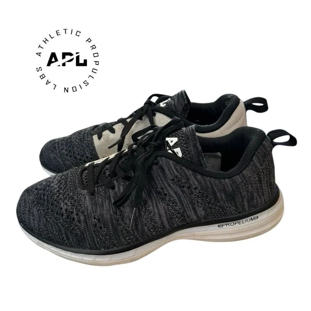 APL TechLoom Pro Women's Black Grey Running Shoes Sneakers 8.5
